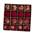 thumbnail image 3 of 16 bolas de Navidad para de Navidad, adornos para de Navidad, decoración DIY, adornos navideños para exteriores, temporadas, bodas, rojo, 3 of 8