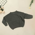 thumbnail image 2 of Generic Toddler Boys Long Sleeve Sweater Baby Girl Solid Knit Sweater Boy Cotton Long Sleeve Pullover Top Fall Winter Pullover Knitwear, 2 of 4