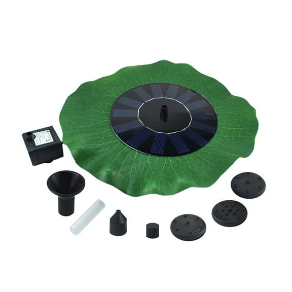 Solar Fountain Pump 1.4 W Lotus Leaf Solar Water Pump Outdoor Watering Submersible Water Fountain For Pond Pool Aquarium Fountains Spout Garden Patio