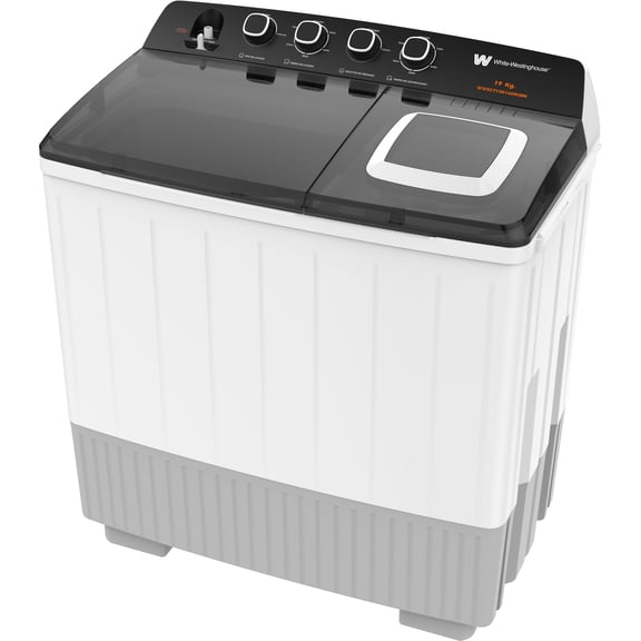White Westinghouse  Lavadora doble tina  19 kg  WWXCTT301408QBK Gabinete en polipropileno  4 niveles de agua  4 perillas de control  Bajo consumo de energía  Ahorro de agua