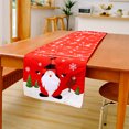 thumbnail image 1 of pitrice Xmas Coffee Table Cover Embroidered Pattern Printed Placemat Beautiful Tassels Fine Tablecloth Party New Year Accessories Red Old Man, 1 of 8
