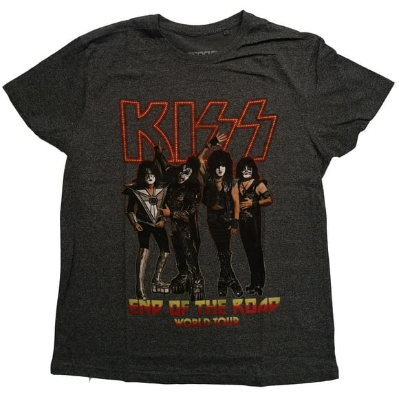 Kiss T-Shirt Adulte Fin de la Route Tour en Coton