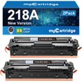thumbnail image 1 of Cartuchos de tóner myCartridge 218A W2180A negro, paquete de 2, compatibles con HP, 1 of 8