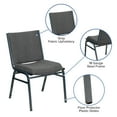 thumbnail image 6 of Flash Furniture HERCULES Series Heavy Duty Gray Fabric Stack Chair, 6 of 12
