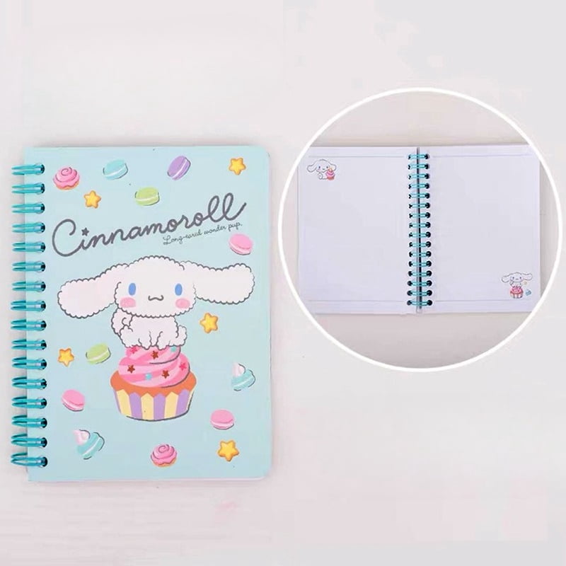 Sanrio A6 Anime Notepads Hello Kitty Melody Cinnamoroll Pochacco Notebooks Cute Gifts
