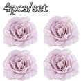 thumbnail image 2 of LINASHI 2pcs/4pcs Vintage Rose Magnetic Curtain Tieback Flower Curtain Holdback Window Curtain Decorative Buckle for Home Office Cafe Balcony, Coffee, 2 of 2