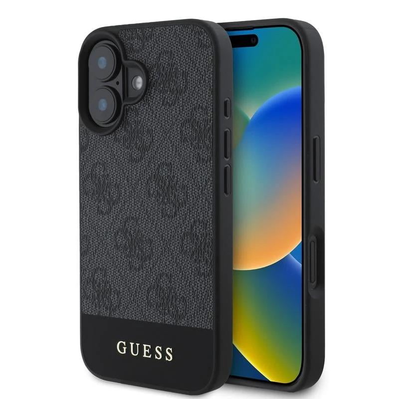 Guess 4G Collection Leather Metal Logo with MagSafe Hard
