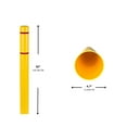 thumbnail image 3 of BollardGard 4" x 52" 4-Pack Bollard Cover - Innoplast (Yellow Blue Tape), 3 of 6
