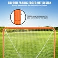 thumbnail image 3 of HCY Lacrosse Goal, 4' x 4' Small Kids Lacrosse Net, Folding Portable Lacrosse Goal with Carry Bag, Iron Frame Backyard Training Equipment, Quick & Easy Setup, Perfect for Youth Training, Orange, 3 of 7