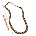 thumbnail image 4 of Exaggerated Retro Leopard Print Necklace Sophisticated Leopard and Braided Pattern Necklace, 4 of 8