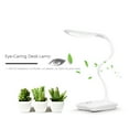 thumbnail image 6 of Decdeal Ultralight White LED USB Rechargeable Dimmable Eye-Caring Desk Lamp 1200mAh Touch Control Table Light with 360° Rotatable Head Flexible Hose for Studying Reading Working Camping, 6 of 8