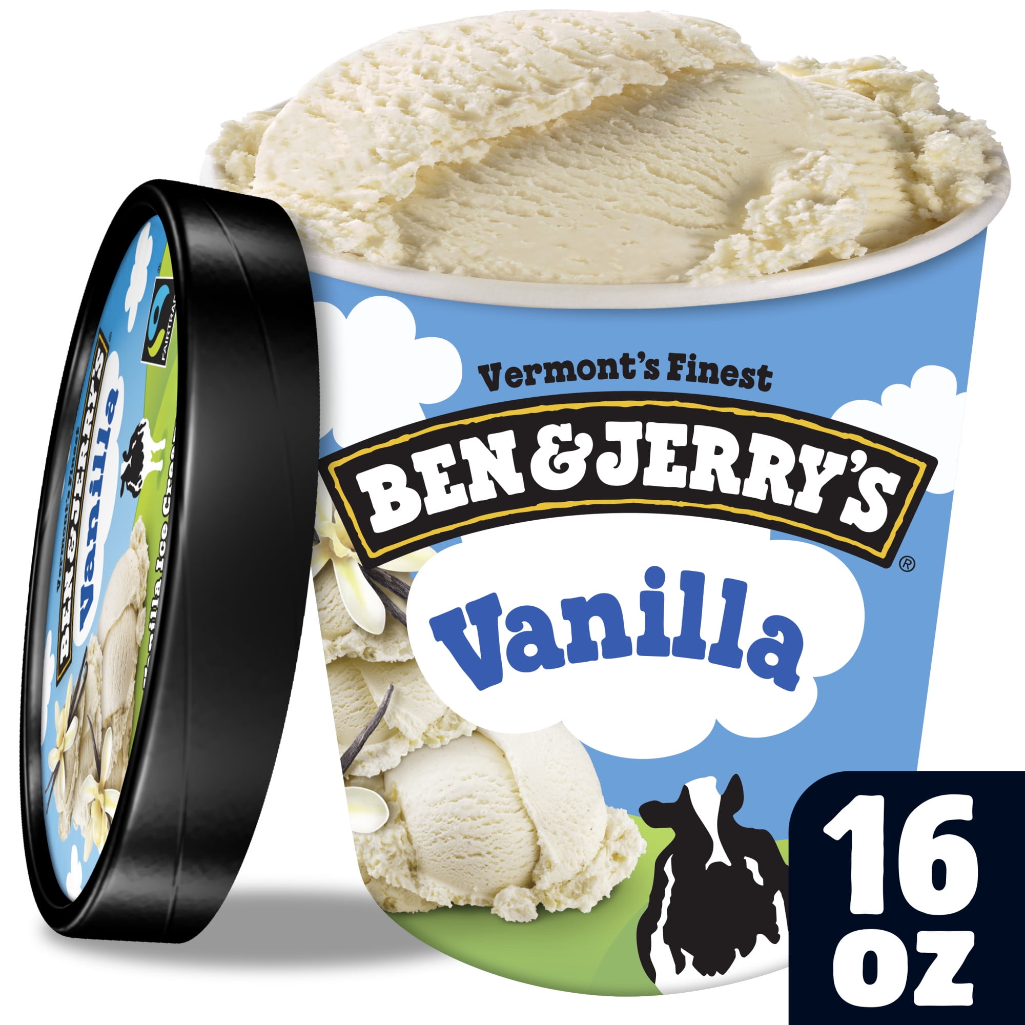 Ben & Jerry's Ice Cream Vanilla 16 oz