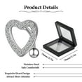 thumbnail image 2 of Dosaele 14G Belly Button Ring Heart Navel Rings Surgical Steel Belly Button Piercing, 2 of 8