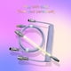thumbnail image 2 of Pisexur Electronics - Cable USB C en espiral para teclado de juegos para hombre, cable RGB de doble funda para teclado mecánico con metal desmontable de 1,5 m, USB-C a USB-A, organizador de electróni, 2 of 7