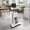White, variant on Sit-to-Stand Rolling Adjustable Laptop Cart with Open & Closed Storage, Height 31.5-45.5in Tilting Desktop Lockable Casters MDF Steel Mobile Workstation for Office Classroom