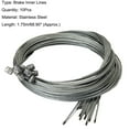 thumbnail image 7 of Walbest 10Pcs 69" Bike Brake Inner Lines, Bicycle Brake Cable, Hard Cuttable Stainless Steel High-end Core Brake Lines, Professional Bicycle Brake line For Front and Rear MTB or Road Bikes, 7 of 7