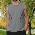 thumbnail image 3 of Men's Ice Silk Sleeveless Tank Top - Mesh Athletic Vest - Quick-Drying - Loose Fit - Oversized Sizes - Summer Casual & Workout, 3 of 5