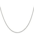thumbnail image 2 of Auriga Fine Jewelry 14K White Gold .9mm Cable Chain Necklace 20 inch for Women, 2 of 4