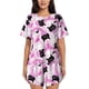 thumbnail image 1 of Fotbe Pink Girl Halloween Conjunto de Pijama Estampado para Mujer, 2 Piezas, Ropa de Dormir con Camiseta de Manga Corta y Shorts Suaves-Large, 1 of 6