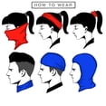 thumbnail image 3 of Bandana, pañuelo para la cabeza, bufanda, máscara, calentador de cuello, 9 unidades, 3 of 3