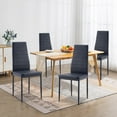 thumbnail image 3 of SESSLIFE Dining Chairs Set of 4, Kitchen Chairs with PU Cushion Seat Back, Modern Living Room Side Chairs with Metal Legs, 3 of 9