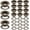 Gold, variant on 3/16" (5MM) Hole Size 100 Sets Gunmetal Black Metal Grommets Eyelets with Washers for Bead Cores, Clothes, Leather, Canvas (Gunmetal)