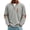 75#Gray, variant on Men's Vintage Corduroy Sweatshirt Mock Neck Quarter Zip Pullover Casual Long Sleeve Tops With Chest Pocket Elbow Patches Navy M