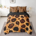 thumbnail image 2 of Castle Fairy Leopard Print Bedding Comforter Set,Cheetah Print King Bedding Sets, 2 of 8