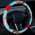 thumbnail image 2 of Cream 14.5 Inch Car Wheel Cover, Steering Wheel Covers with Printing, PVC Leather Auto Accessories, 2 of 6