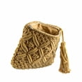 thumbnail image 2 of Macrame Clutch with Tassel, Tan, 2 of 2