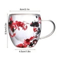 thumbnail image 5 of 2pcs Double Wall Glass Coffee Mugs Insulated Heat Resistant Glass Mug, 5 of 9
