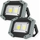 thumbnail image 1 of Luz de trabajo LED recargable Foco portátil COB impermeable 30W 1500LM para acampar al aire libre Senderismo Mantenimiento de vehículos de emergencia Iluminación del sitio de construcción 2 juegos (W8, 1 of 5