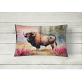 thumbnail image 2 of Wood Bison Throw Pillow 12 in x 16 in, 2 of 4