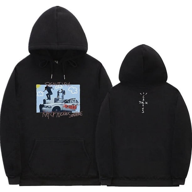 Cactus Jack Hoodie Men Women Double-sided Logo Print Look Mom I Can Fly Travis Scott Hoodies Unisex Fashion Hip Hop Streetwear