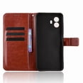 thumbnail image 4 of Wallet Case for TCL K70 SE 4G with Card Holder, PU Leather Flip Phone Case with Kickstand Magnetic Closure Wrist Strap Brown, 4 of 5