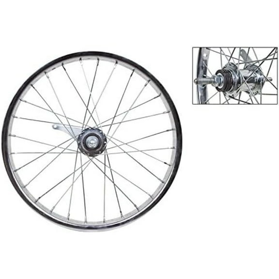 Wheel Master 18" x 1.75 CB Rear Wheel, 28H, Steel, Bolt On, Silver