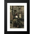 thumbnail image 2 of Jean-Baptiste-Camille Corot 17x24 Black Modern Framed Museum Art Print Titled - Corot's Studio - Woman Seated Before an Easel, a Mandolin in Her Hand (C. 1868), 2 of 5