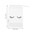 thumbnail image 2 of FONDOTIN 50Pcs Travel Makeup Bag White Waterproof Drawstring Personal Care Organizer, 2 of 8