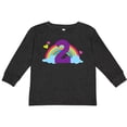 thumbnail image 3 of Inktastic 2nd Birthday Rainbow Cute Girls Girls Long Sleeve Toddler T-Shirt, 3 of 5