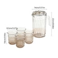thumbnail image 3 of Rewenti Glacial Texture Large Capacity Refrigerator Jug Plastic Transparent Cup Set and Cold Brew, 3 of 6
