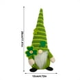 thumbnail image 2 of 1 Pack St.Patrick's Day Green Plush Doll Green Irish Leprechaun Handmade Elf Decorations Scandinavian Swedish Shamrock Green for Gift Home Decorations, 2 of 2