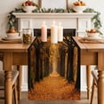 thumbnail image 2 of Table Runners 36 Inches Long Dress Scarves, Orange Maple Trees Fall Farmhouse Kitchen/Dining Table Decor Table Runner, Short Coffee Tablerunners, Romantic Forest Path 13x36 Inch, 2 of 9
