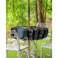 thumbnail image 5 of Outdoor Tablecloth with Umbrella Hole and Zipper Black Boho Round Outdoor Tablecloths 60 Inch Table Cloths Bohemian Style Stripe Patio Table Cloth Cover for Outdoor Tables Picnic Garden, 5 of 6