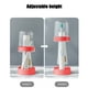 thumbnail image 4 of Portacepillos ajustable con tapa y vaso | Organizador de pasta de dientes y cepillos de dientes para baño | Soporte de plástico para cepillos de dientes que ahorra espacio para uso doméstico o de, 4 of 8