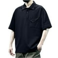 thumbnail image 3 of pstuiky camisetas para hombre, Camiseta informal estampada con botones y solapa de manga corta para hombre camisas casuales para hombre l, 3 of 6