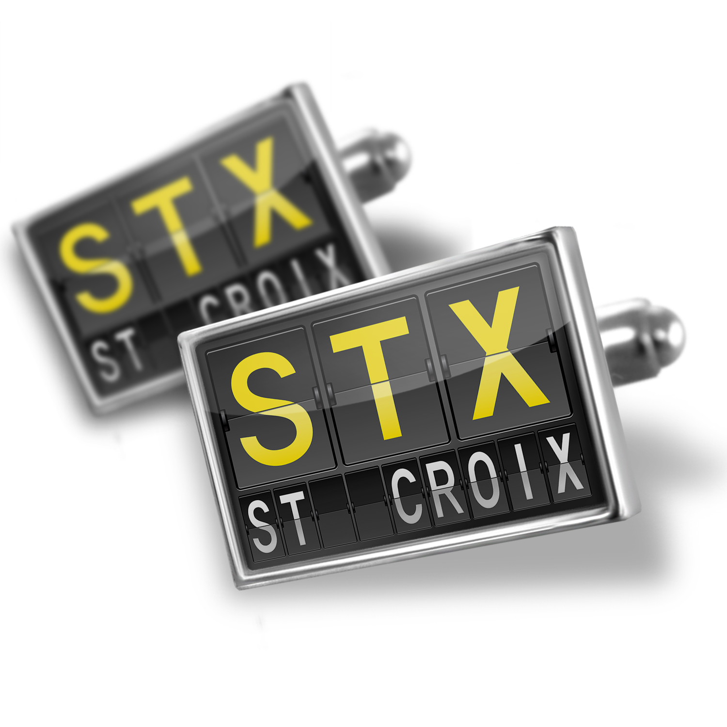 Cufflinks STX Airport Code for St. Croix NEONBLOND