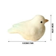 thumbnail image 3 of weibbin Farmhouse Bird Decor Resin Bird Figurines - Vintage & Modern Bird Decor Statue for Home Decor Accents, Cottage Bird Ornaments Decoration New White Carved Rustic Bird Figurine, 3 of 5