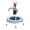 blue, variant on SAYGOGO 28 Inch Toddler Trampoline with Handle, No Gap Bungee Cord Indoor Outdoor Mini Trampoline, Safe Quiet Bounce Toy for Kids 1 Year Up, Ideal Baby Gift for Boys Girls