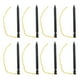 thumbnail image 3 of Diseño duradero de 3 bordes, clavos livianos para carpas con cuerdas de tracción para acampar, mochileros, hamacas y toldos Estacas para carpas de aleación de aluminio, paquete de 12, 3 of 8