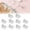 B, variant on SLUOHZXI 10 Pieces Self Adhesive Clips, Tapestry Sticky Spring Hangers Wall Clips for Hanging Poster Photo Office Decorations, Clear